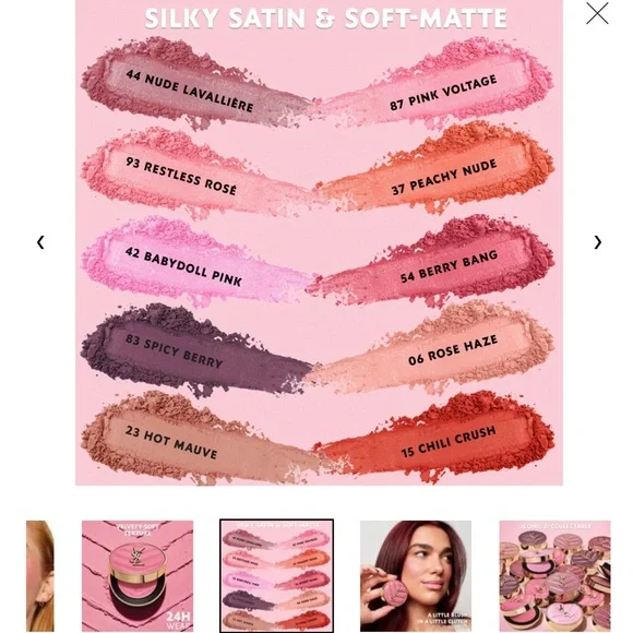 YSL Make Me Blush 24 Hr Buildable Blush - #93 Restless Rose - Picture 3 of 3